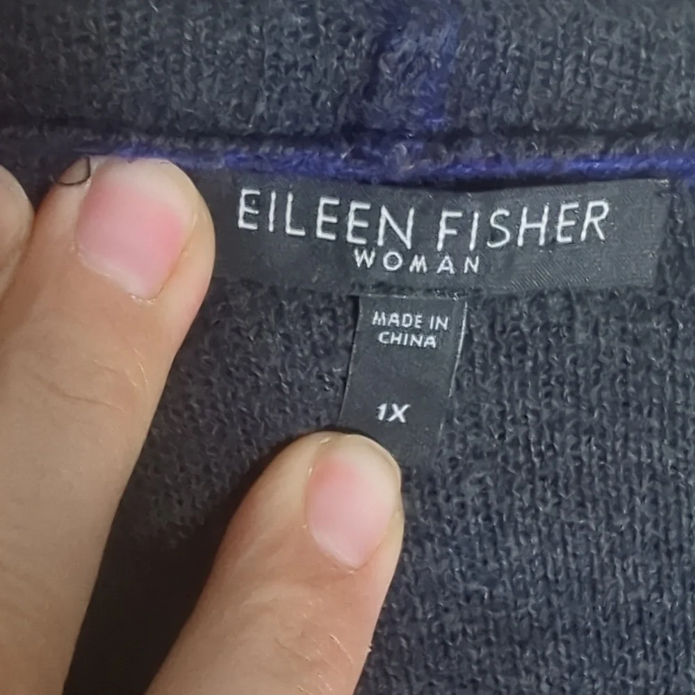 Eileen Fisher Womens Cardigan Organic Cotton Cashmere Mohair Quiet Luxury‎ 1X